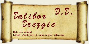 Dalibor Drezgić vizit kartica